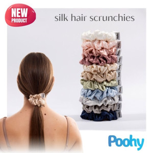 Silk hair tie, size M (3 cm), 100% mulberry silk, 22 momme, grade 6A, seamless, in various colors Silk hair tie, size M (3 cm), 100% mulberry silk, 22 momme, grade 6A, seamless, in various colors