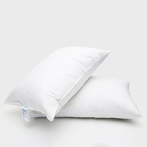 Grandma's pillow, New White duck feathers, 50х70 cm, Very firm and high, White Grandma's pillow, New White duck feathers, 50х70 cm, Very firm and high, White