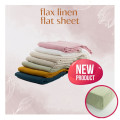 Linen flat sheet Le Boheme, 100% French washed linen, 160 g/m2, various colors and sizes, made to order 1