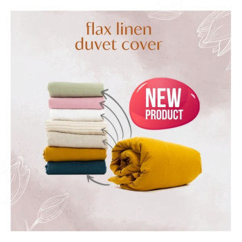 Linen duvet cover by Le Boheme, 100% French washed linen, 160 g/m2, various colors and sizes, made to order